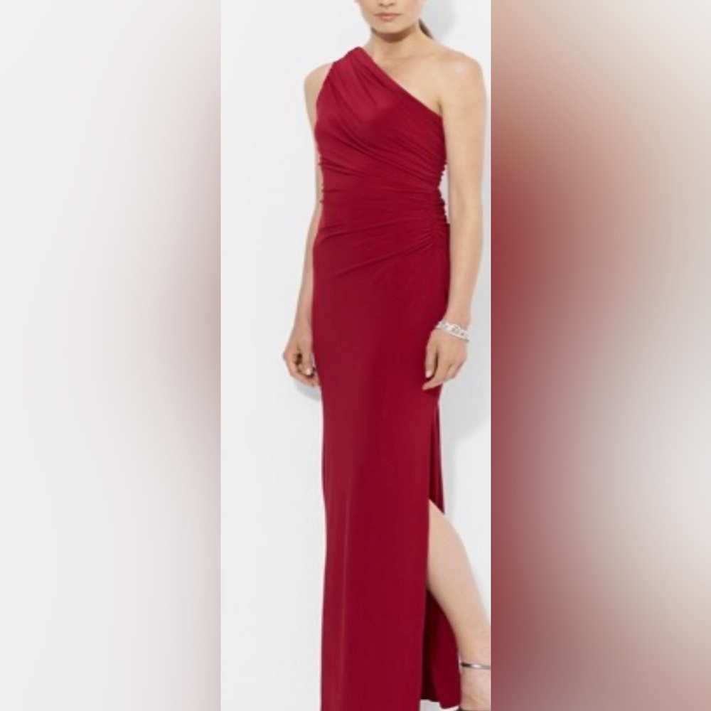 Beautiful rich red evening dress by Ralph Lauren evening